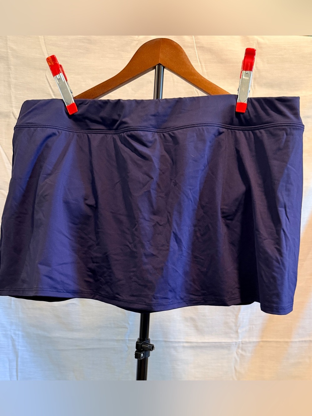 Lands' End Navy Swim Skirt Bikini Bottom